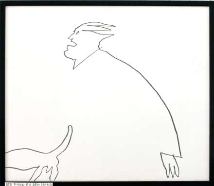 Mann mit Hund