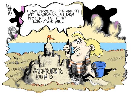 Merkels Sandburgen für Griechenland