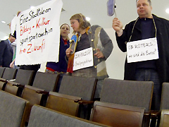 Flashmob im Rathaus Köln