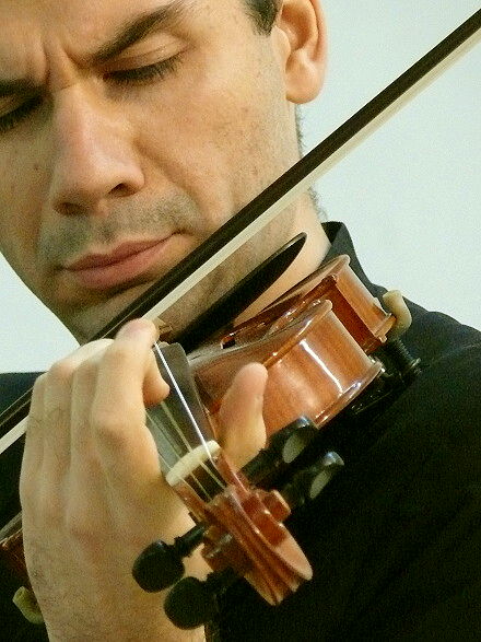 Emilio Percan, Barockvioline (aus der Werkstatt Johannes Loescher)