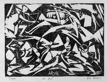 Hubert Rther: 'Die Jagd', 1919