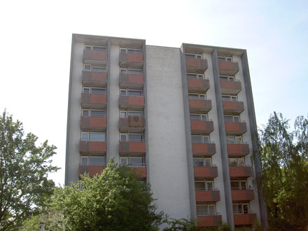 Übergangswohnplatz im Hochhaus