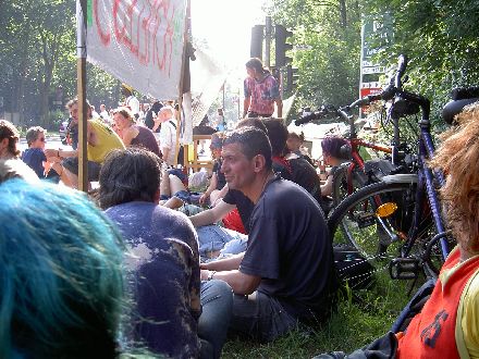 Obdachlosen-Aktion am Stadion