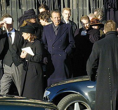 Alfred Neven auf der Beerdigung von Bankier Oppenheim