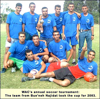 Das Team von Bueneh Najidat gewann 2003 beim Fuballturnier