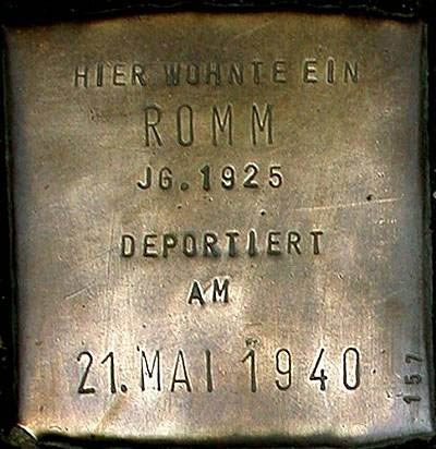 Stolpersteinen 