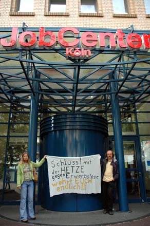 Kölner Job-Center - Erwerbslose sollen sich wehren