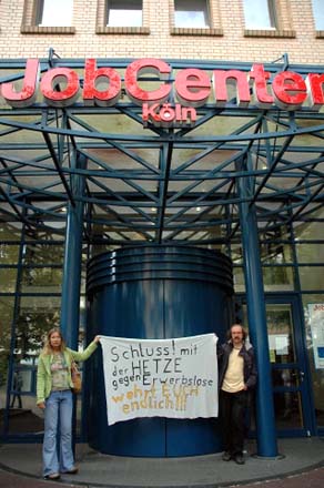 Klner Job-Center - Erwerbslose sollen sich wehren