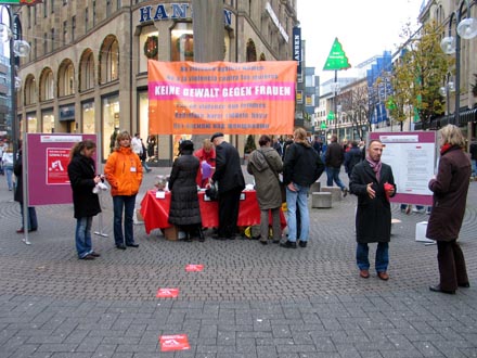 Aktion des Gleichstellungsamtes auf der Schildergasse