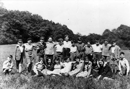 Schulausflug der 8. Klasse im Jahr 1932