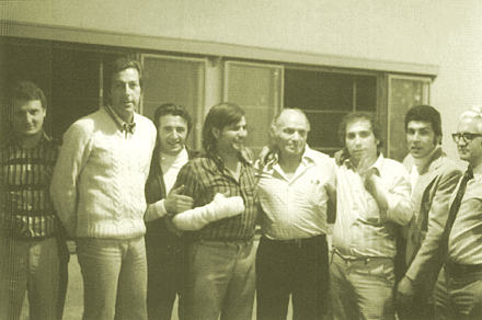 Mit Arbeitskollegen in Montevideo in den 70er Jahren
