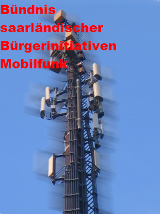 Plakat Bündnis saarländischer Bürgerinitiativen Mobilfunk