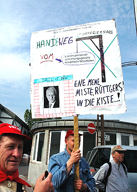 Transparent bei der Demo