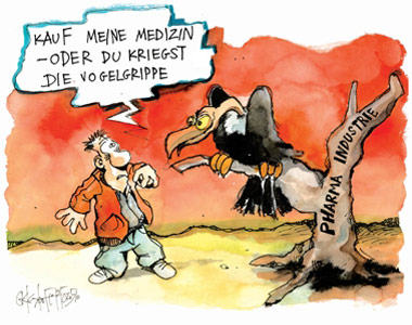 Vogelgrippe Cartoon